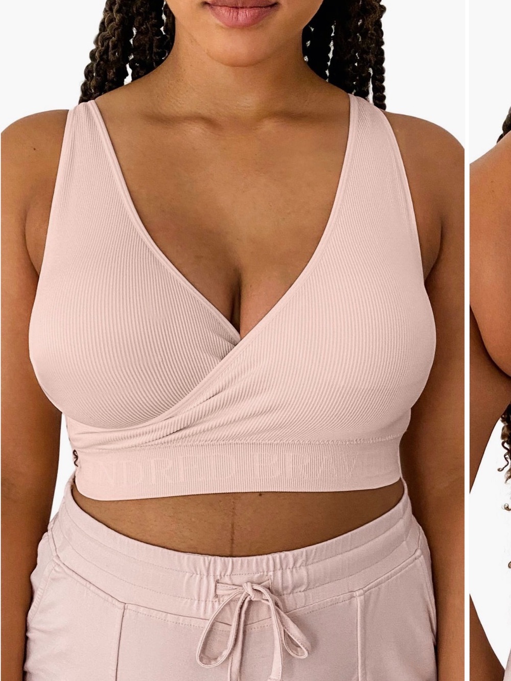 Kindred Bravely
Sublime Adjustable Crossover
Nursing/Lounge Bra Soft Pink M NWT